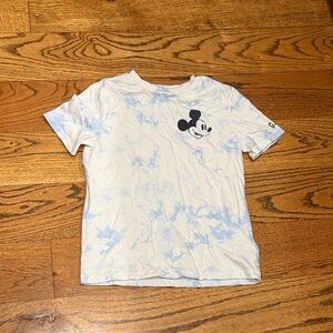GAP Disney Kids White and Blue Mickey Mouse Short Sleeve Tee